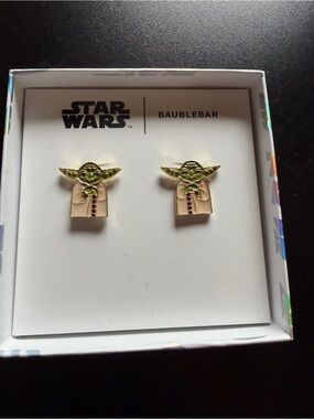 New Baublebar Disney Star Wars Yoda Crystal Earrings